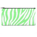 Green Zebra Vibes Animal Print  Pencil Case Front