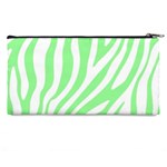 Green Zebra Vibes Animal Print  Pencil Case Back