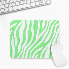 Green Zebra Vibes Animal Print  Small Mousepad by ConteMonfrey