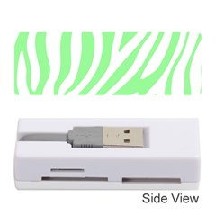 Green Zebra Vibes Animal Print  Memory Card Reader (stick) by ConteMonfrey