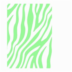 Green Zebra Vibes Animal Print  Small Garden Flag (two Sides) by ConteMonfrey