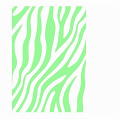 Green Zebra Vibes Animal Print  Large Garden Flag (two Sides) by ConteMonfrey