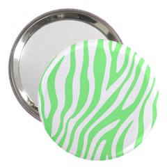 Green Zebra Vibes Animal Print  3  Handbag Mirrors by ConteMonfrey