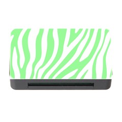 Green Zebra Vibes Animal Print  Memory Card Reader With Cf by ConteMonfrey