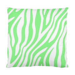 Green Zebra Vibes Animal Print  Standard Cushion Case (two Sides) by ConteMonfrey