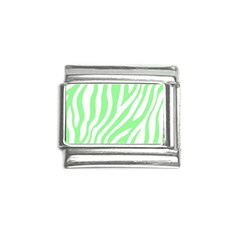 Green Zebra Vibes Animal Print  Italian Charm (9mm) by ConteMonfrey