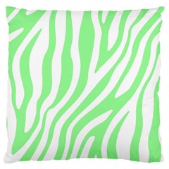 Green Zebra Vibes Animal Print  Large Cushion Case (one Side) by ConteMonfrey