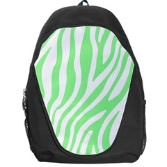 Green Zebra Vibes Animal Print  Backpack Bag by ConteMonfrey