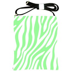 Green Zebra Vibes Animal Print  Shoulder Sling Bag by ConteMonfrey