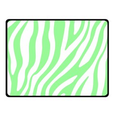 Green Zebra Vibes Animal Print  Fleece Blanket (small) by ConteMonfrey