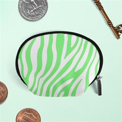 Green Zebra Vibes Animal Print  Accessory Pouch (small) by ConteMonfrey