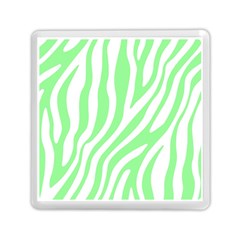 Green Zebra Vibes Animal Print  Memory Card Reader (square) by ConteMonfrey