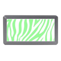 Green Zebra Vibes Animal Print  Memory Card Reader (mini) by ConteMonfrey