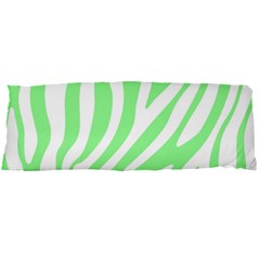 Green Zebra Vibes Animal Print  Body Pillow Case Dakimakura (two Sides) by ConteMonfrey