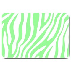 Green Zebra Vibes Animal Print  Large Doormat by ConteMonfrey