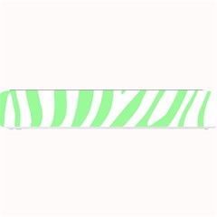 Green Zebra Vibes Animal Print  Small Bar Mat by ConteMonfrey