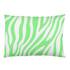 Green Zebra Vibes Animal Print  Pillow Case by ConteMonfrey