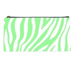 Green Zebra Vibes Animal Print  Pencil Case Front