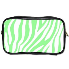 Green Zebra Vibes Animal Print  Toiletries Bag (one Side) by ConteMonfrey