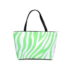 Green Zebra Vibes Animal Print  Classic Shoulder Handbag by ConteMonfrey