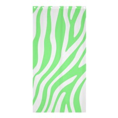 Green Zebra Vibes Animal Print  Shower Curtain 36  X 72  (stall)  by ConteMonfrey