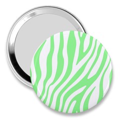 Green Zebra Vibes Animal Print  3  Handbag Mirrors by ConteMonfrey