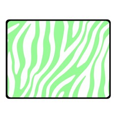 Green Zebra Vibes Animal Print  Two Sides Fleece Blanket (small) by ConteMonfrey