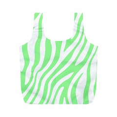 Green Zebra Vibes Animal Print  Full Print Recycle Bag (m) by ConteMonfrey