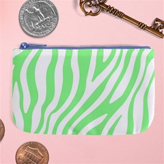 Green Zebra Vibes Animal Print  Large Coin Purse by ConteMonfrey