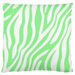 Green Zebra Vibes Animal Print  Standard Premium Plush Fleece Cushion Case (Two Sides) Back