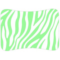 Green Zebra Vibes Animal Print  Velour Seat Head Rest Cushion by ConteMonfrey