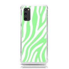 Green Zebra Vibes Animal Print  Samsung Galaxy S20 6 2 Inch Tpu Uv Case by ConteMonfrey