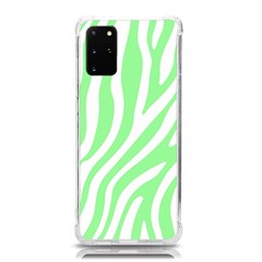 Green Zebra Vibes Animal Print  Samsung Galaxy S20plus 6 7 Inch Tpu Uv Case by ConteMonfrey