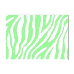 Green Zebra Vibes Animal Print  Crystal Sticker (a4) by ConteMonfrey