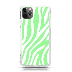 Green Zebra Vibes Animal Print  Iphone 11 Pro Max 6 5 Inch Tpu Uv Print Case by ConteMonfrey