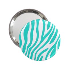 Blue Zebra Vibes Animal Print   2 25  Handbag Mirrors by ConteMonfrey