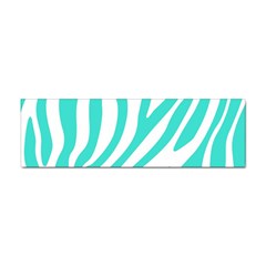 Blue Zebra Vibes Animal Print   Sticker (bumper) by ConteMonfrey