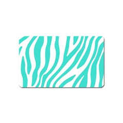 Blue Zebra Vibes Animal Print   Magnet (name Card) by ConteMonfrey