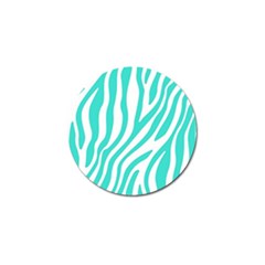 Blue Zebra Vibes Animal Print   Golf Ball Marker by ConteMonfrey