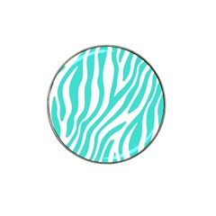 Blue Zebra Vibes Animal Print   Hat Clip Ball Marker (4 Pack) by ConteMonfrey