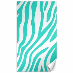 Blue Zebra Vibes Animal Print   Canvas 40  X 72  by ConteMonfrey