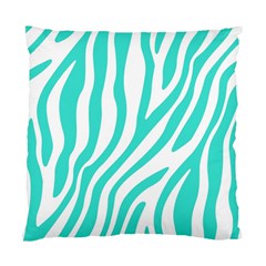 Blue Zebra Vibes Animal Print   Standard Cushion Case (one Side) by ConteMonfrey