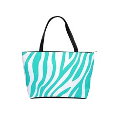 Blue Zebra Vibes Animal Print   Classic Shoulder Handbag by ConteMonfrey