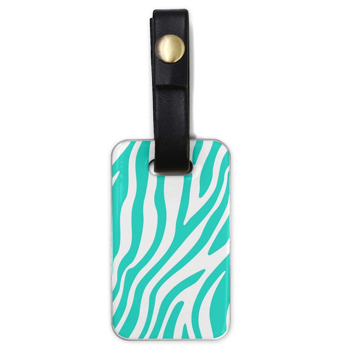 Blue Zebra Vibes Animal Print   Luggage Tag (one side)