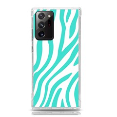 Blue Zebra Vibes Animal Print   Samsung Galaxy Note 20 Ultra Tpu Uv Case by ConteMonfrey