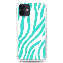 Blue Zebra Vibes Animal Print   Iphone 12 Mini Tpu Uv Print Case	 by ConteMonfrey