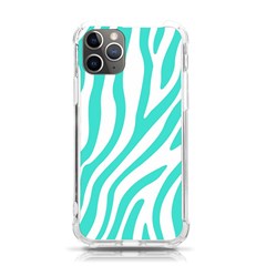 Blue Zebra Vibes Animal Print   Iphone 11 Pro 5 8 Inch Tpu Uv Print Case by ConteMonfrey