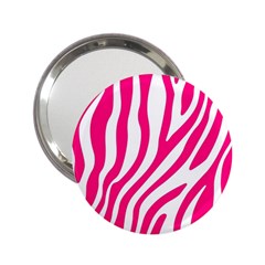 Pink Fucsia Zebra Vibes Animal Print 2 25  Handbag Mirrors by ConteMonfrey