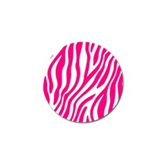 Pink Fucsia Zebra Vibes Animal Print Golf Ball Marker by ConteMonfrey