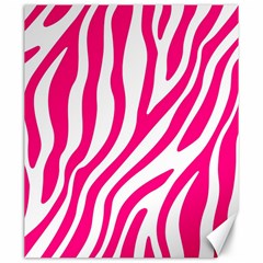 Pink Fucsia Zebra Vibes Animal Print Canvas 20  X 24  by ConteMonfrey